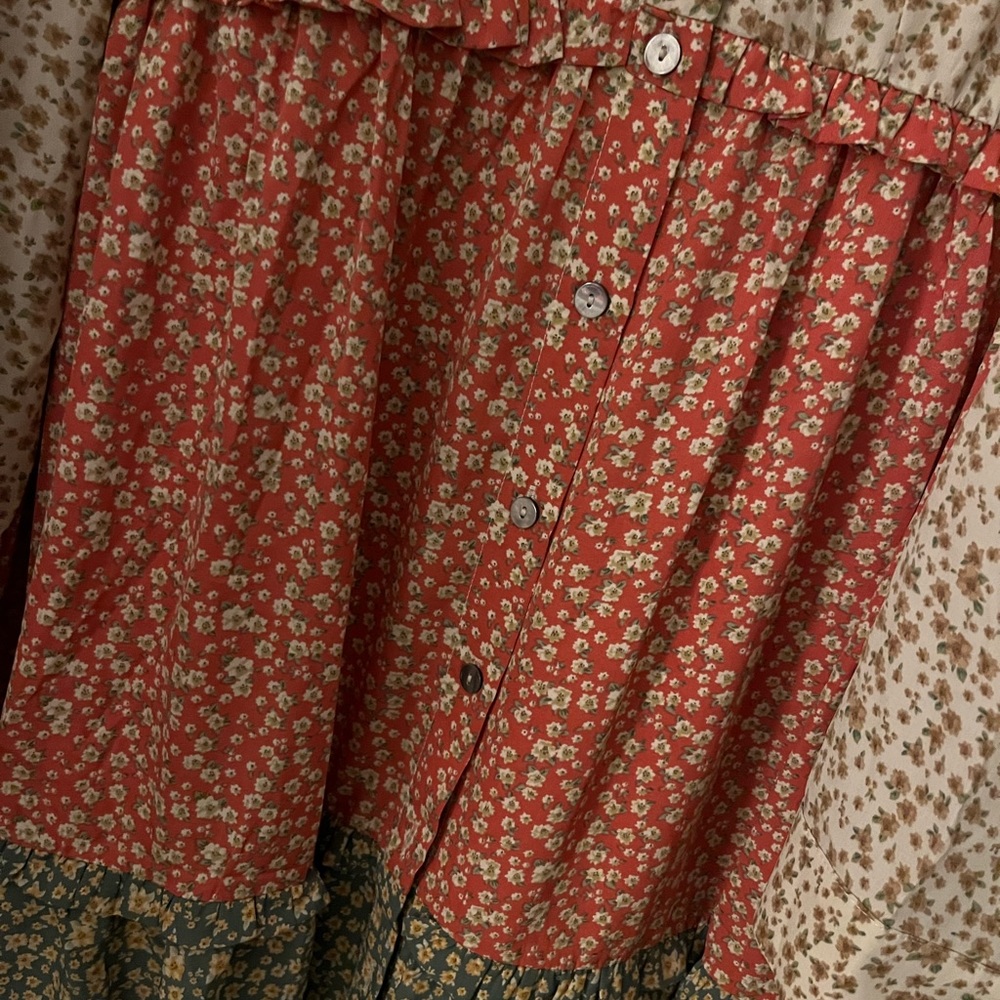 Knee length long sleeve dress